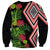 Aotearoa Tukutuku Motif Sweatshirt Pohutukawa and Fern Leaves