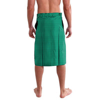 Custom Cook Islands Rugby Lavalava Tatau Art Sport Style Green Color