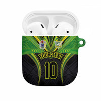 Custom Cook Islands Rugby AirPods Case Tatau Art Sport Style Black Color LT03 Black - Polynesian Pride