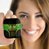 Custom Cook Islands Rugby AirPods Case Tatau Art Sport Style Black Color LT03 - Polynesian Pride