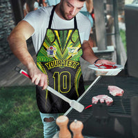 Custom Cook Islands Rugby Apron Tatau Art Sport Style Black Color