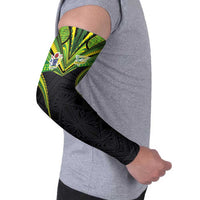 Custom Cook Islands Rugby Arm Sleeves Tatau Art Sport Style Black Color LT03 - Polynesian Pride