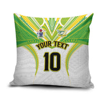 Custom Cook Islands Rugby Pillow Cover Tatau Art Sport Style White Color