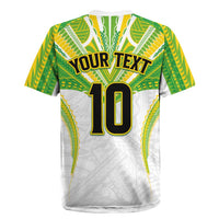 Custom Cook Islands Rugby Rugby Jersey Tatau Art Sport Style White Color