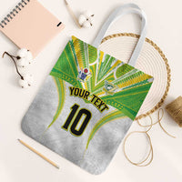 Custom Cook Islands Rugby Tote Bag Tatau Art Sport Style White Color LT03 White Strap One Size White - Polynesian Pride