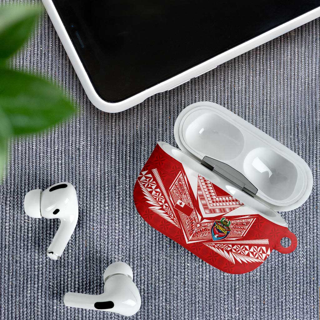 Tonga Rugby AirPods Case Ngatu Motifs and Pacific Patterns
