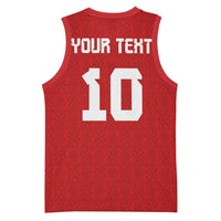 Custom Tonga Rugby Basketball Jersey Ngatu Motifs and Pacific Patterns