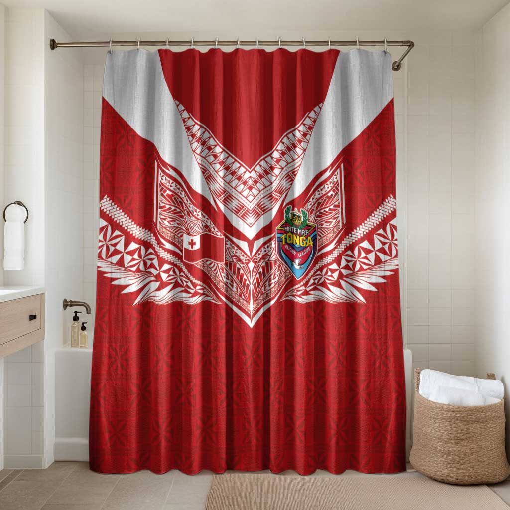 Tonga Rugby Bathroom Set Ngatu Motifs and Pacific Patterns
