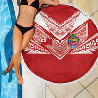 Tonga Rugby Beach Blanket Ngatu Motifs and Pacific Patterns