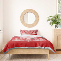 Tonga Rugby Bedding Set Ngatu Motifs and Pacific Patterns