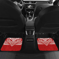 Custom Tonga Rugby Car Mats Ngatu Motifs and Pacific Patterns