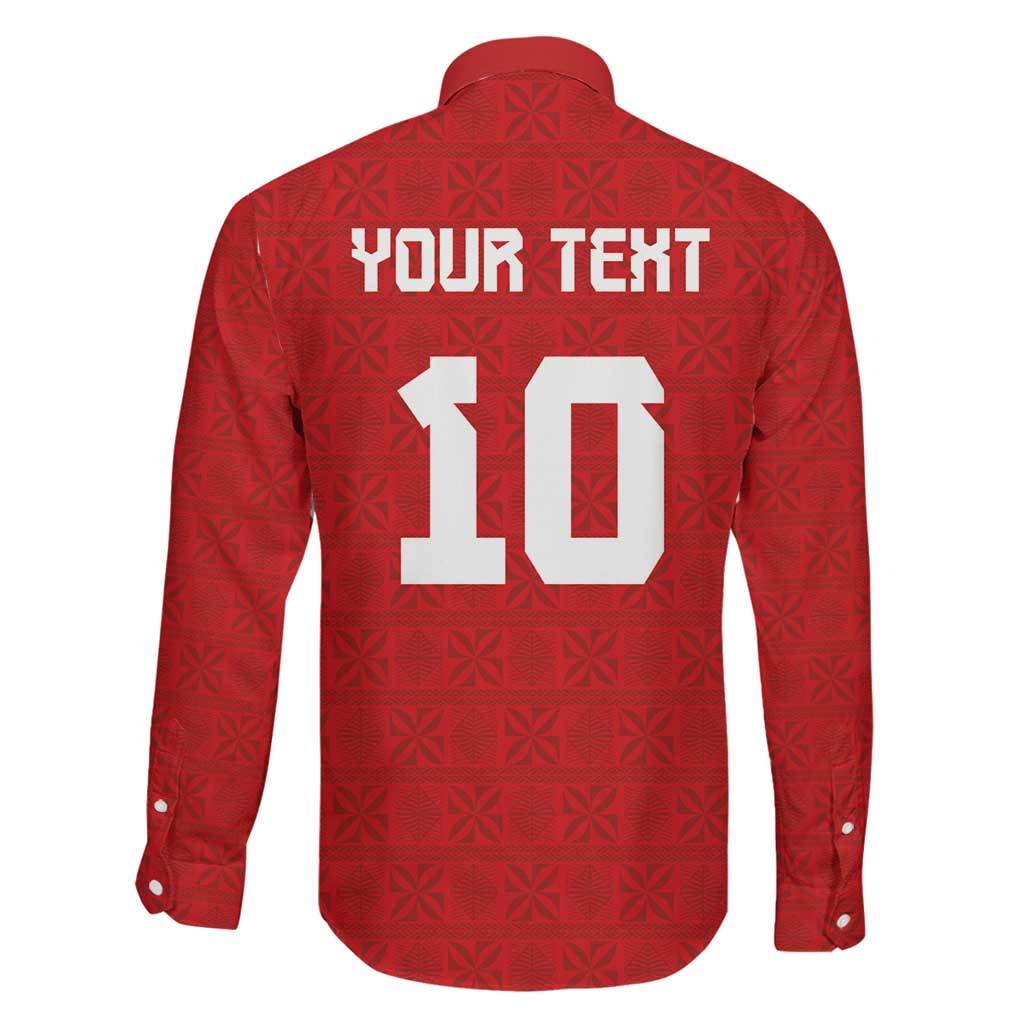 Custom Tonga Rugby Family Matching Puletasi and Hawaiian Shirt Ngatu Motifs and Pacific Patterns