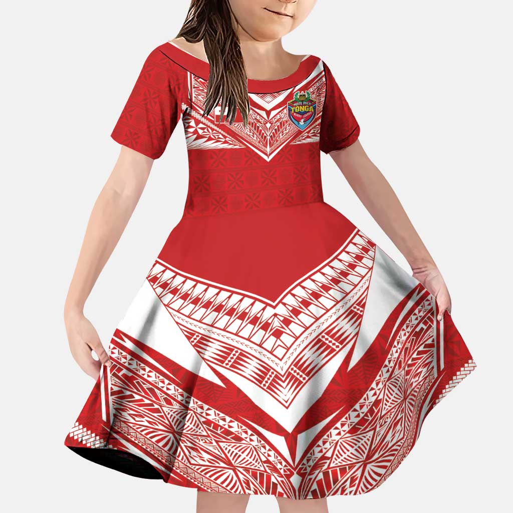 Custom Tonga Rugby Family Matching Tank Maxi Dress and Hawaiian Shirt Ngatu Motifs and Pacific Patterns