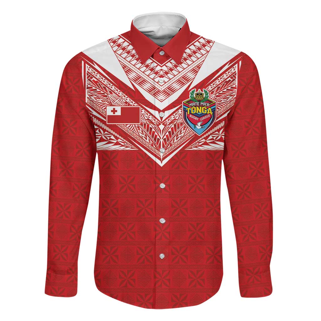 Custom Tonga Rugby Family Matching Tank Maxi Dress and Hawaiian Shirt Ngatu Motifs and Pacific Patterns