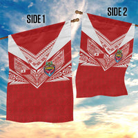 Tonga Rugby Garden Flag Ngatu Motifs and Pacific Patterns