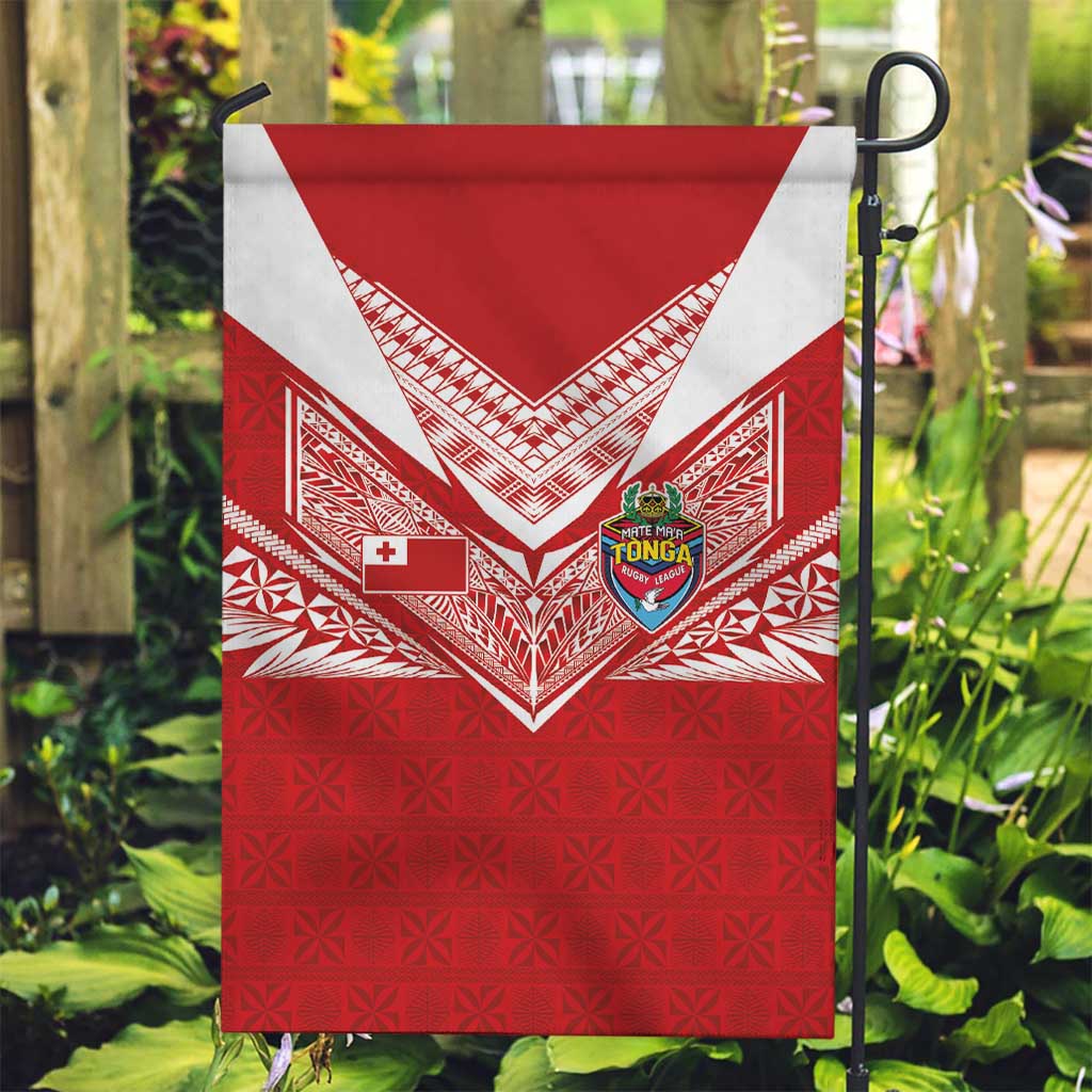 Tonga Rugby Garden Flag Ngatu Motifs and Pacific Patterns