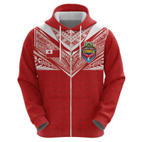 Custom Tonga Rugby Hoodie Ngatu Motifs and Pacific Patterns LT03 - Polynesian Pride