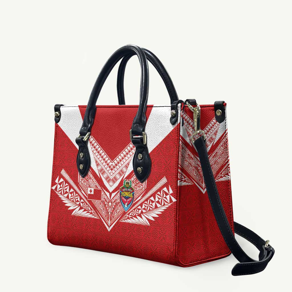Tonga Rugby Leather Bag Ngatu Motifs and Pacific Patterns