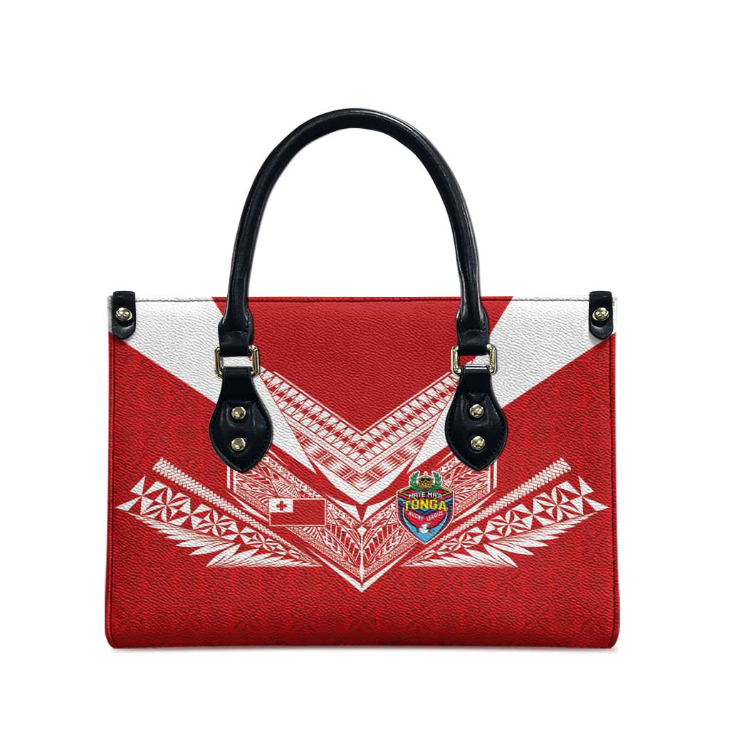 Tonga Rugby Leather Bag Ngatu Motifs and Pacific Patterns