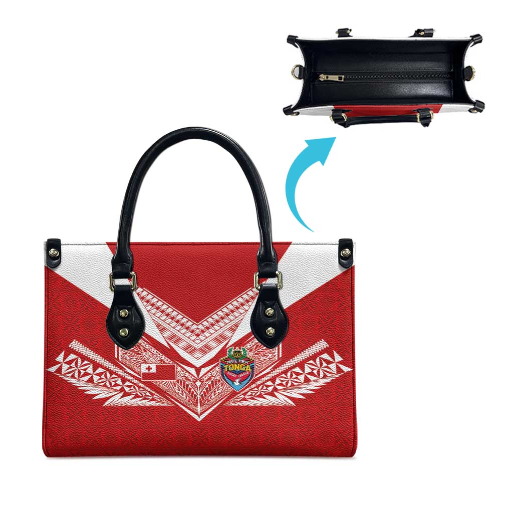 Tonga Rugby Leather Bag Ngatu Motifs and Pacific Patterns