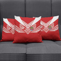 Tonga Rugby Pillow Cover Ngatu Motifs and Pacific Patterns