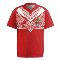Custom Tonga Rugby Rugby Jersey Ngatu Motifs and Pacific Patterns