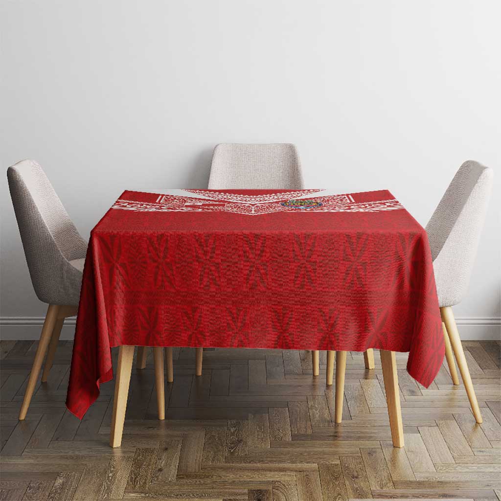 Tonga Rugby Tablecloth Ngatu Motifs and Pacific Patterns