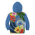 Micronesia Constitution Day Kid Hoodie Hibiscus and Tapa Tribal Pattern LT03 - Polynesian Pride