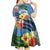 Micronesia Constitution Day Kid Short Sleeve Dress Hibiscus and Tapa Tribal Pattern LT03 - Polynesian Pride