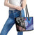 Samoa and Aotearoa Together Leather Tote Bag Tatau Art Tattoos-Taniko and Maori with Fern