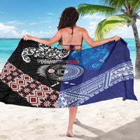Samoa and Aotearoa Together Sarong Tatau Art Tattoos-Taniko and Maori with Fern