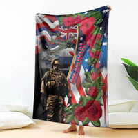 Hawaii and United States Memorial Day Blanket Honor and Remember The Fallen