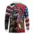 Hawaii and United States Memorial Day Long Sleeve Polo Shirt Honor and Remember The Fallen