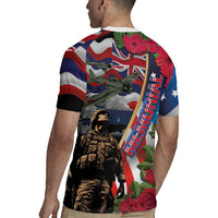 Hawaii and United States Memorial Day Rugby Jersey Honor and Remember The Fallen