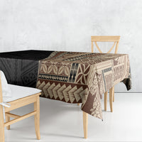 Samoa Siapo Motif Half Style Tablecloth Brown Version
