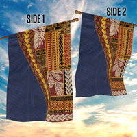 Samoa Siapo Motif Half Style Garden Flag Colorful Version