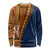Samoa Siapo Motif Half Style Long Sleeve Shirt Colorful Version