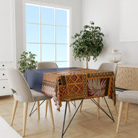 Samoa Siapo Motif Half Style Tablecloth Colorful Version