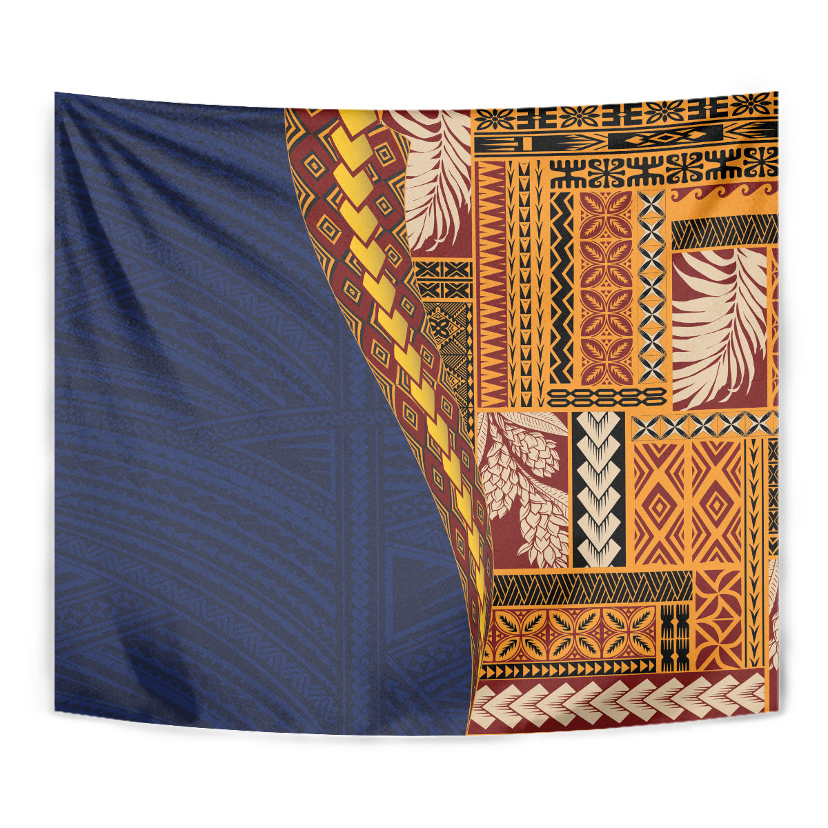 Samoa Siapo Motif Half Style Tapestry Colorful Version