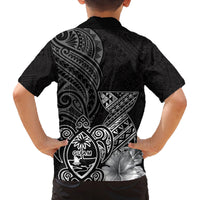Guam Latte Stone Chamorro Culture Family Matching Long Sleeve Bodycon Dress and Hawaiian Shirt Tapa Pattern LT03 - Polynesian Pride