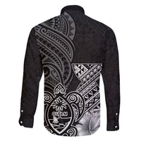 Guam Latte Stone Chamorro Culture Family Matching Long Sleeve Bodycon Dress and Hawaiian Shirt Tapa Pattern LT03 - Polynesian Pride