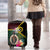 Vanuatu Indipendens Dei Luggage Cover Boars Tusk and Melanesian Warrior Hibiscus