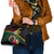 Vanuatu Indipendens Dei Shoulder Handbag Boars Tusk and Melanesian Warrior Hibiscus