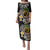 Vanuatu Independence Day Family Matching Puletasi and Hawaiian Shirt Melanesian Tribal Pig Tusk with Tropical Plants