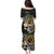 Vanuatu Independence Day Family Matching Puletasi and Hawaiian Shirt Melanesian Tribal Pig Tusk with Tropical Plants