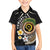 Vanuatu Independence Day Family Matching Puletasi and Hawaiian Shirt Melanesian Tribal Pig Tusk with Tropical Plants