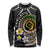 Vanuatu Independence Day Long Sleeve Shirt Melanesian Tribal Pig Tusk with Tropical Plants