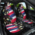 Hawaiian Flag Day Car Seat Cover Tropical Flowers and Leaves
