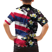 Hawaiian Flag Day Family Matching Summer Maxi Dress and Hawaiian Shirt Tropical Flowers and Leaves LT03 - Polynesian Pride
