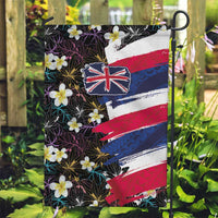 Hawaiian Flag Day Garden Flag Tropical Flowers and Leaves